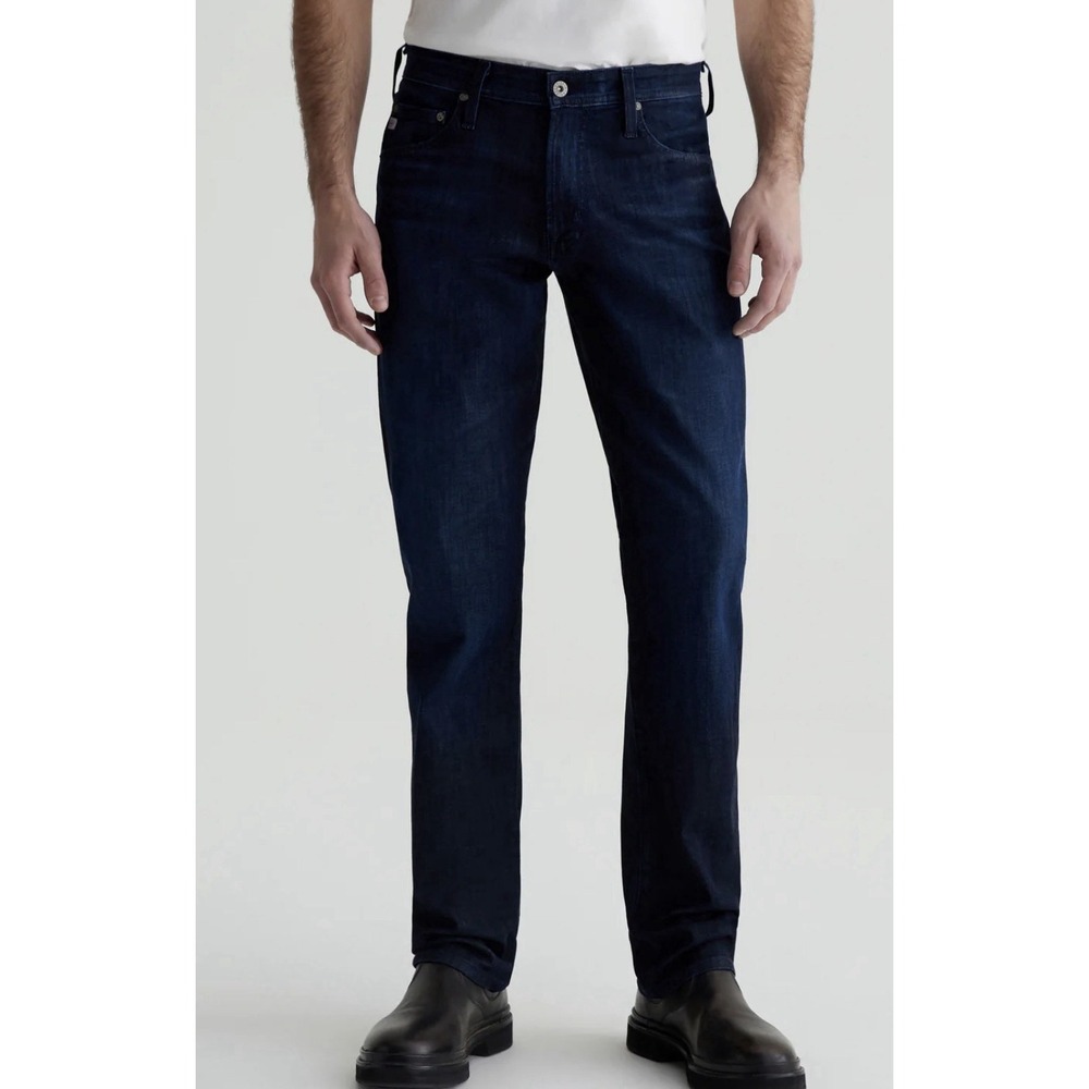 AG Adriano Goldschmied Men's Jeans The Graduate Japanese 360 Denim Dark 32Wx34L